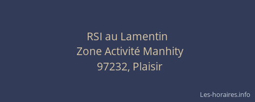 RSI au Lamentin