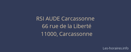 RSI AUDE Carcassonne