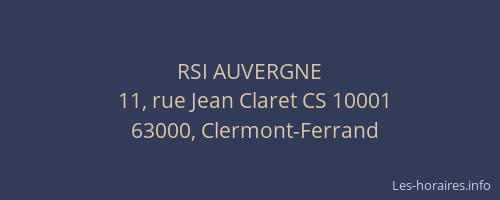 RSI AUVERGNE