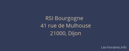 RSI Bourgogne