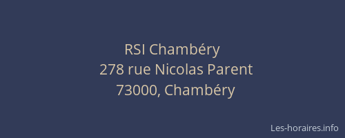 RSI Chambéry
