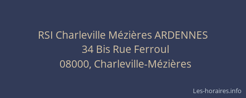 RSI Charleville Mézières ARDENNES