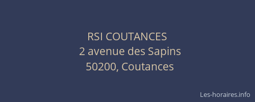 RSI COUTANCES