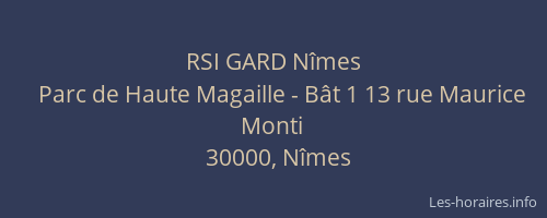 RSI GARD Nîmes
