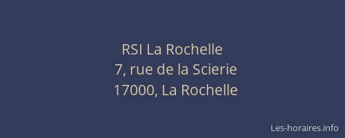 RSI La Rochelle
