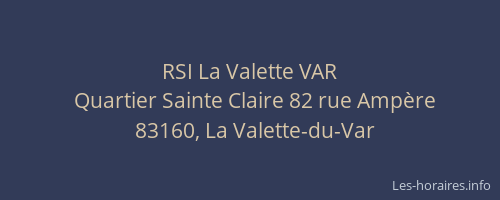 RSI La Valette VAR