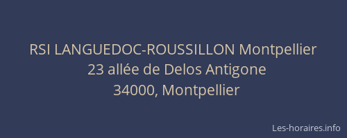RSI LANGUEDOC-ROUSSILLON Montpellier