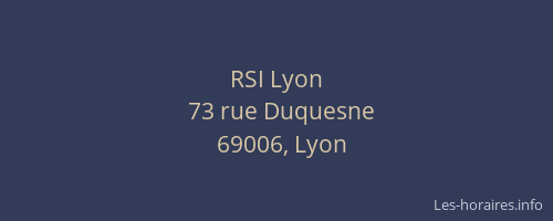 RSI Lyon