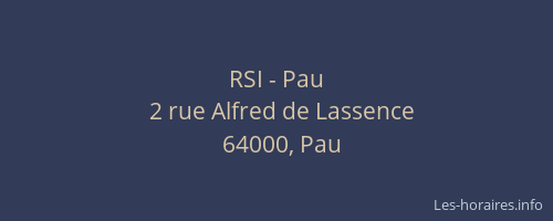 RSI - Pau