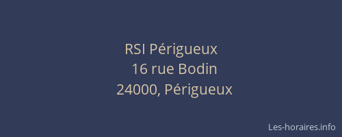 RSI Périgueux