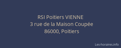 RSI Poitiers VIENNE