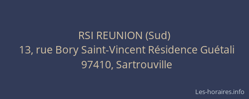 RSI REUNION (Sud)