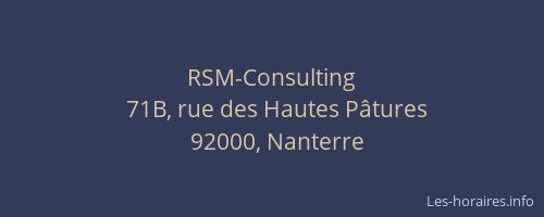 RSM-Consulting