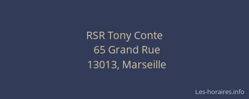 RSR Tony Conte
