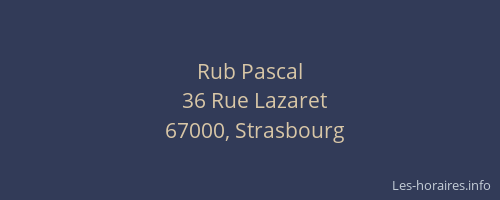 Rub Pascal