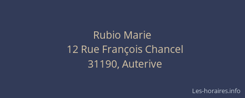 Rubio Marie