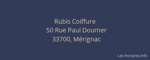 Rubis Coiffure