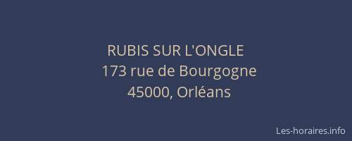 RUBIS SUR L'ONGLE