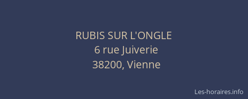RUBIS SUR L'ONGLE