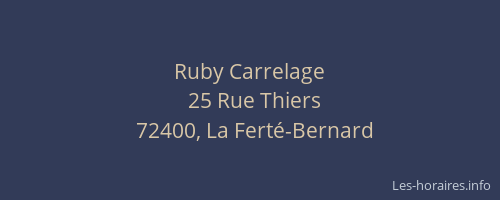 Ruby Carrelage