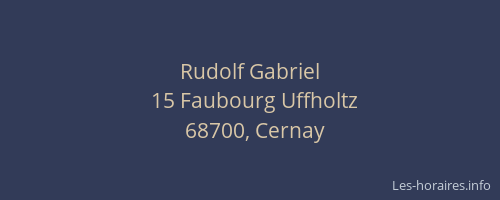 Rudolf Gabriel