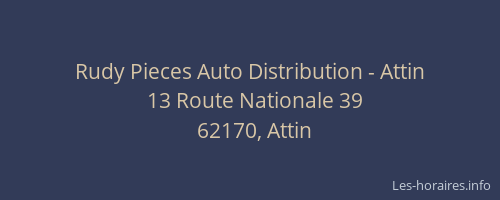 Rudy Pieces Auto Distribution - Attin
