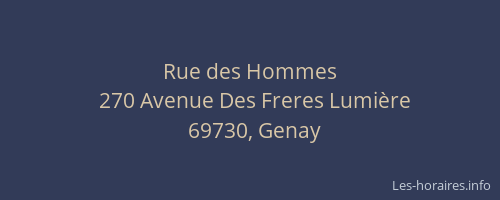 Rue des Hommes