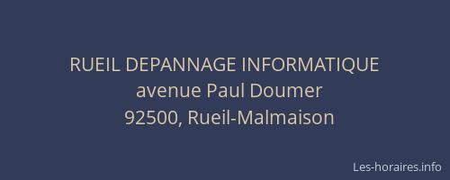 RUEIL DEPANNAGE INFORMATIQUE