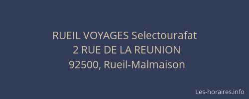 RUEIL VOYAGES Selectourafat