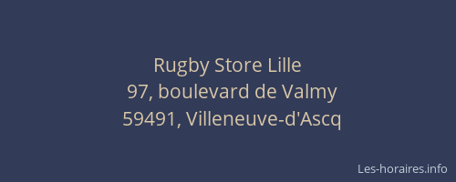 Rugby Store Lille