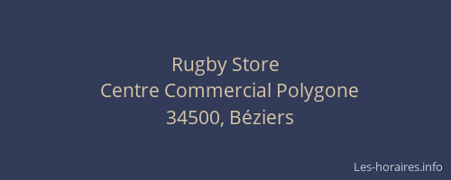 Rugby Store