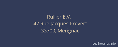 Rullier E.V.