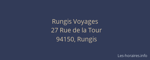 Rungis Voyages