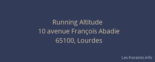 Running Altitude