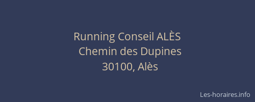 Running Conseil ALÈS