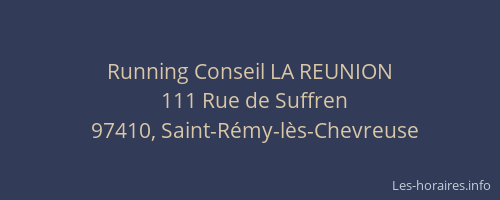 Running Conseil LA REUNION