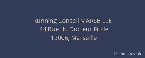 Running Conseil MARSEILLE