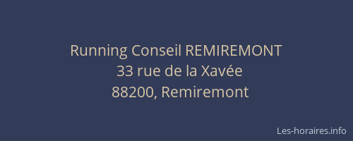 Running Conseil REMIREMONT