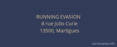 RUNNING EVASION