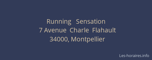 Running   Sensation