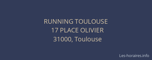 RUNNING TOULOUSE