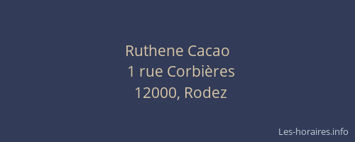 Ruthene Cacao