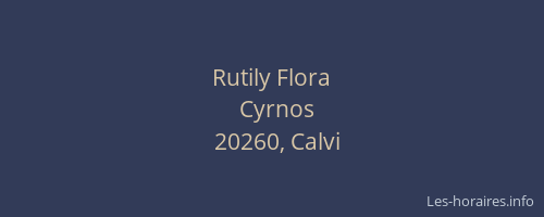 Rutily Flora