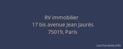 RV immobilier