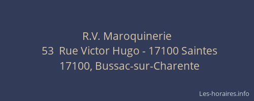 R.V. Maroquinerie