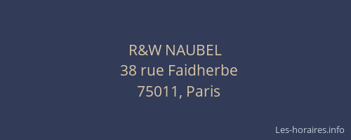 R&W NAUBEL