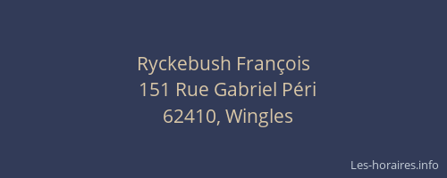 Ryckebush Fran&ccedil;ois