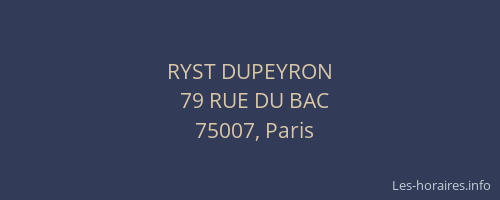 RYST DUPEYRON