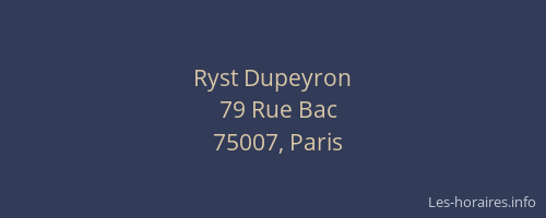 Ryst Dupeyron