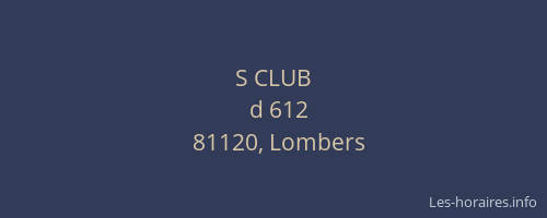 S CLUB